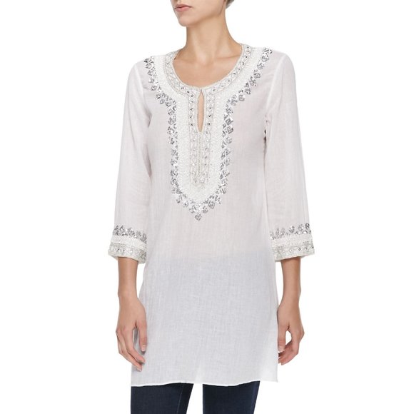 NWT Calypso St Barth Tavia Swim Cover Up Tunic Top Dress Size XS MSRP $225